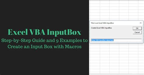vb6 inputbox|excel vba inputbox cancel.